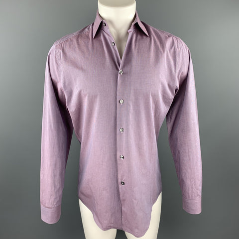 PAUL SMITH Size S Red & Navy Checkered Plaid Cotton Button Up  Shirt