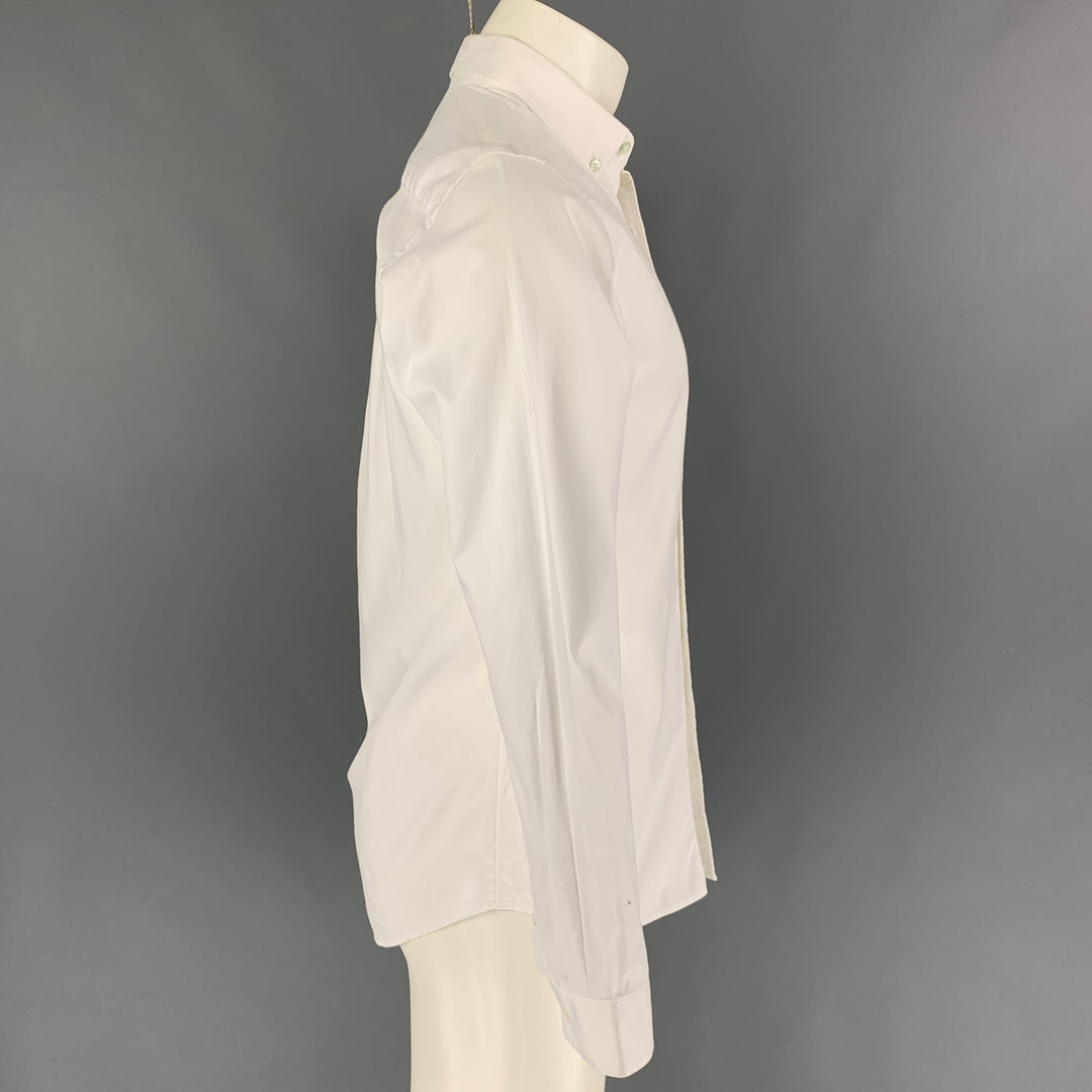 PATRIK ERVELL Size M White Cotton Button Down Long Sleeve Shirt