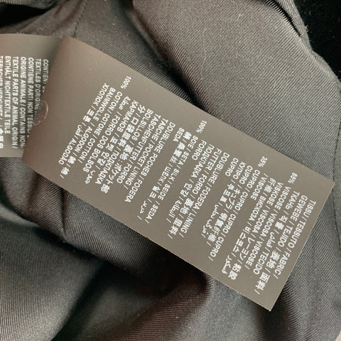 SAINT LAURENT Minipantalones cortos de cintura alta en mezcla de viscosa negra talla 4