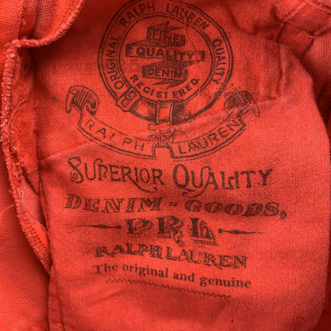 RALPH LAUREN Size 30 Orange Denim Button Fly Jeans