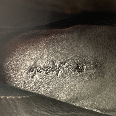 MARSELL Talla 7.5 Botines de cuero marrón oscuro