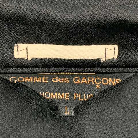 COMME des GARCONS HOMME PLUS Size L Black Polyester Asymmetrical Oversized Jacket