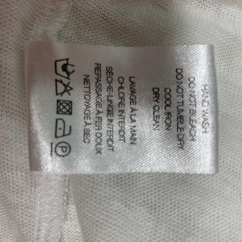 IRO Tissa Size XS White Solid Linen Sleeveless Tank Top