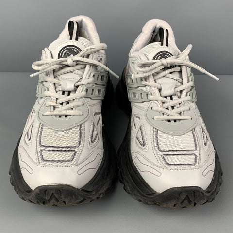 AXEL ARIGATO Taille 10 Baskets à lacets en cuir gris