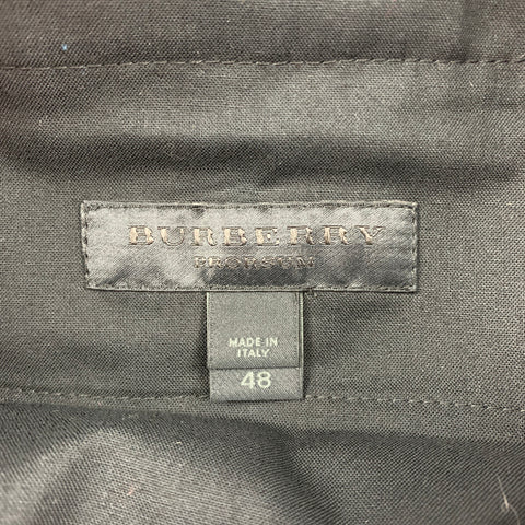 BURBERRY PRORSUM Size 32 Slate Grey Stripe Wool Tuxedo Dress Pants