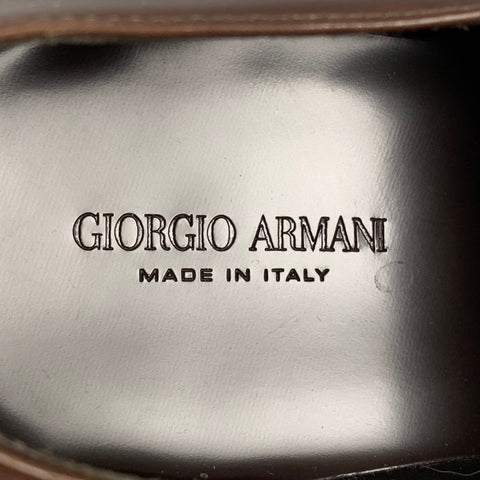 GIORGIO ARMANI Size 10 Brown Leather Lace Up Shoes