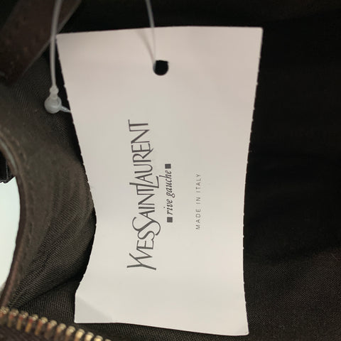 YVES SAINT LAURENT 2012 CABAS Brown Leather Shoulder Bag