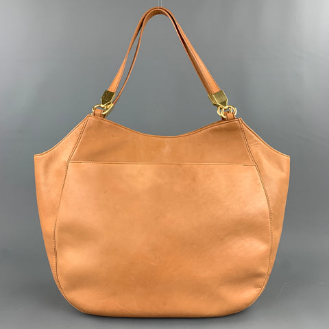 BRAHMIN Beige Leather Tote Handbag