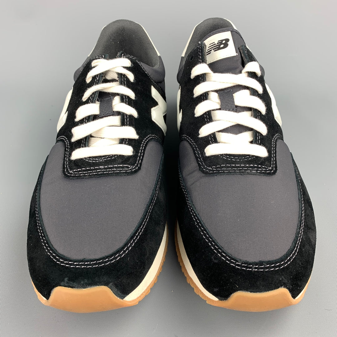JUNYA WATANABE x NEW BALANCE Size 9 Black Mixed Materials Nylon Lace Up Sneakers