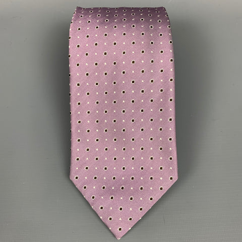 ALTEA Lavender Print Silk Tie
