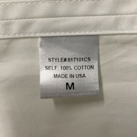 ADAM LIPPES Taille M Chemise à manches longues boutonnée en coton uni blanc