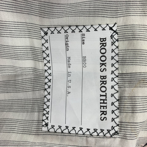 BLACK FLEECE Size 36 White Navy Red Houndstooth Wool Sport Coat