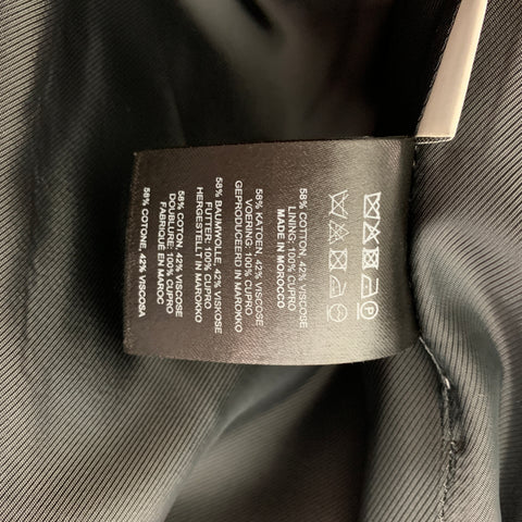 DRIES VAN NOTEN Size 40 Orange Cotton / Viscose Notch Lapel Suit