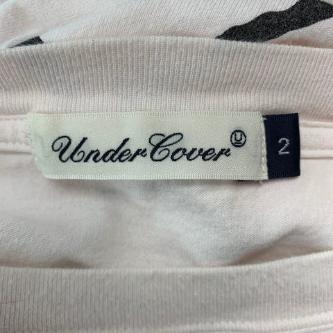 UNDERCOVER Size M Off White Black Graphic Cotton Short Sleeve T-shirt