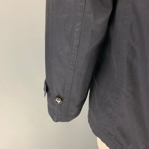 COMME des GARCONS HOMME Size L Navy Cotton Double Breasted Coat