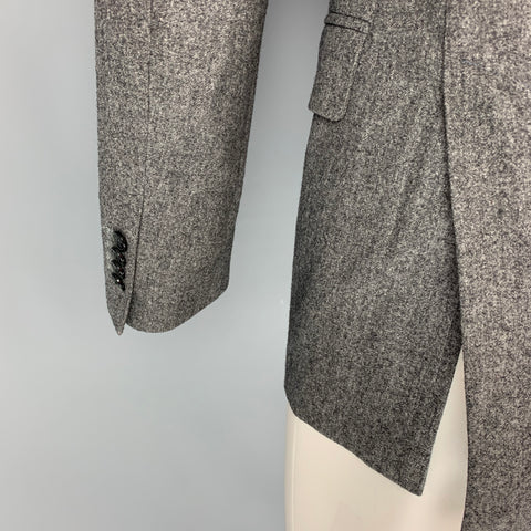 L.B.M. 1911 Size 34 Grey Heather Virgin Wool Notch Lapel Sport Coat