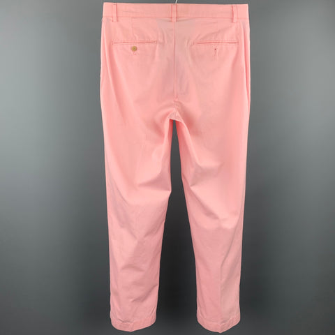 RALPH LAUREN Size 31 Pink Cotton Zip Fly Casual Pants