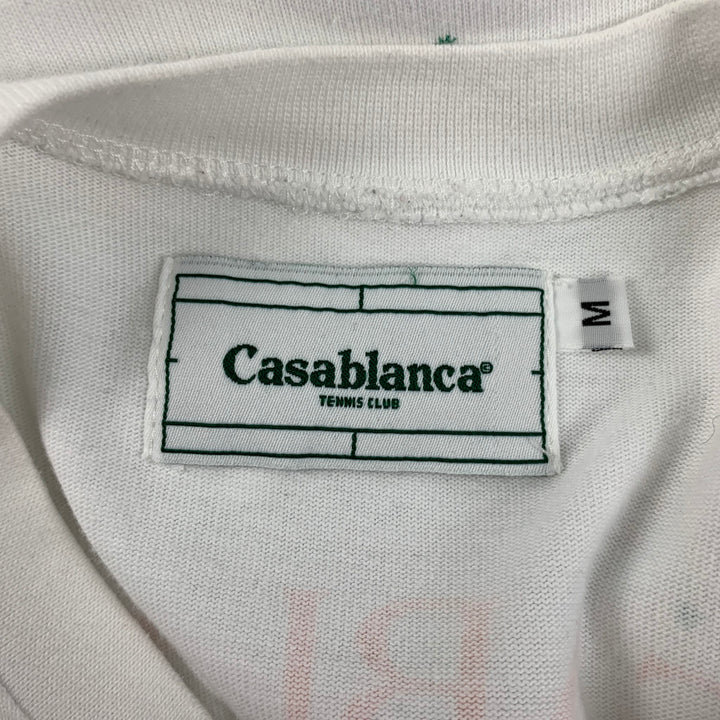 CASABLANCA Camiseta Cupido Algodón Blanco Verde Talla M