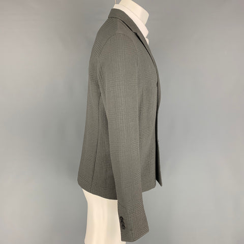 EMPORIO ARMANI Size 40 Slate Textured Sport Coat