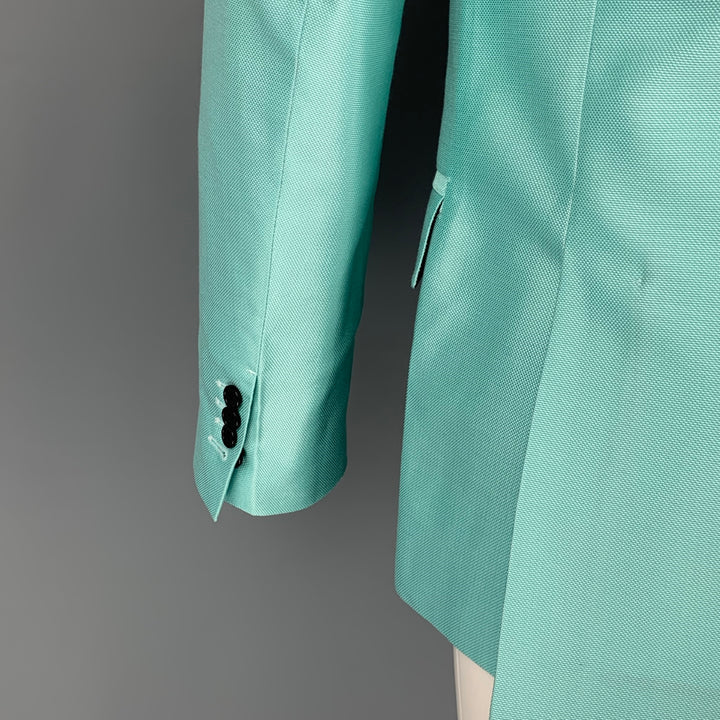 ACNE STUDIOS Size 38 Light Blue Woven Cotton Viscose Sport Coat