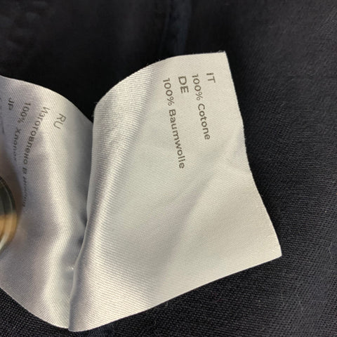 8 by YOOX  Size L Navy Cotton Single Breasted Sport Coat