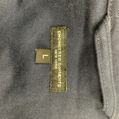 ENGINEERED GARMENTS Size L Indigo Cotton Patch Pockets Jacket