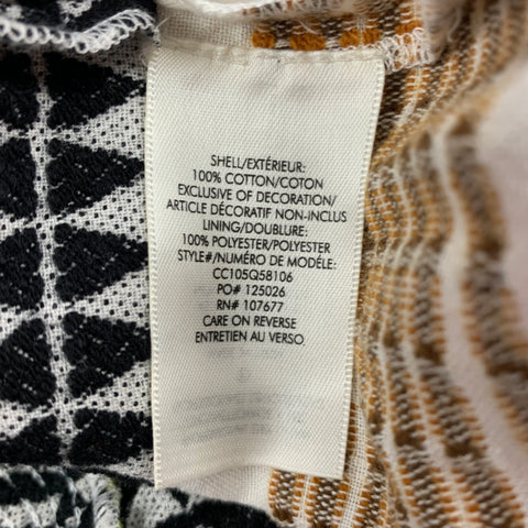 ALICE + OLIVIA Size L Multi-Color Cotton Woven Elastic Waistband Pants