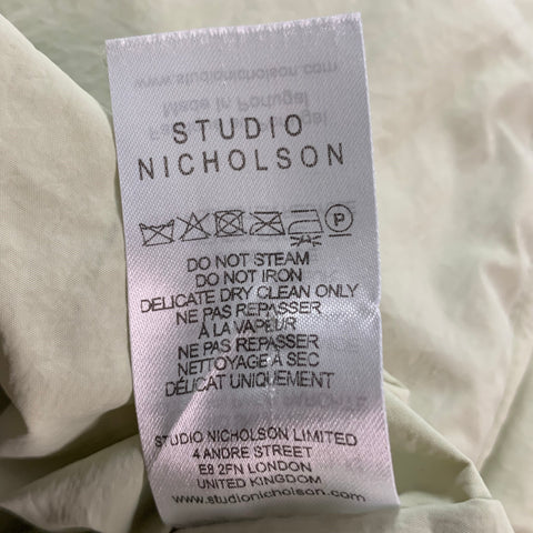 STUDIO NICHOLSON Size 0 Green Polyamide Padded Coat