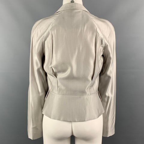VIVIENNE WESTWOOD RED LABEL Size 6 Light Gray Viscose Blend Single Breasted Jacket