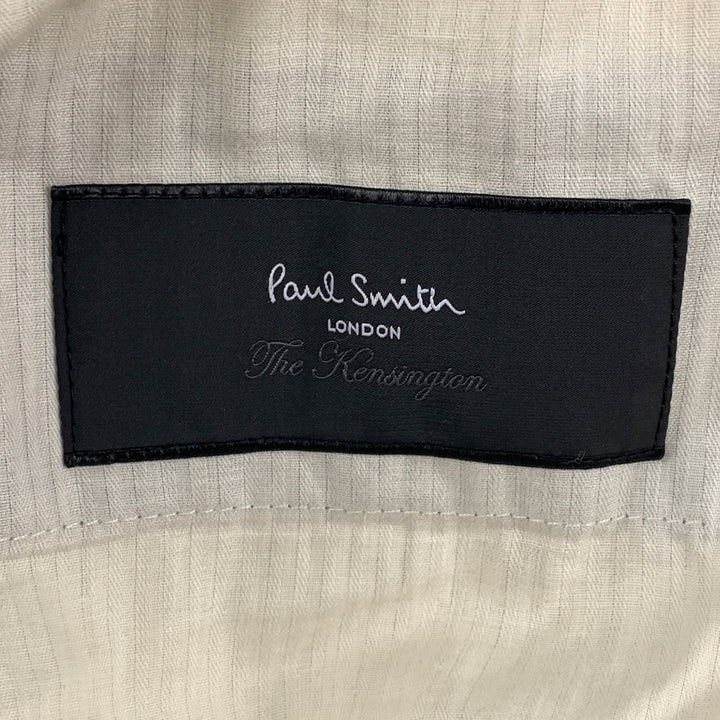 PAUL SMITH The Kensington Size 30 Navy Dot Print Wool Zip Fly Dress Pants