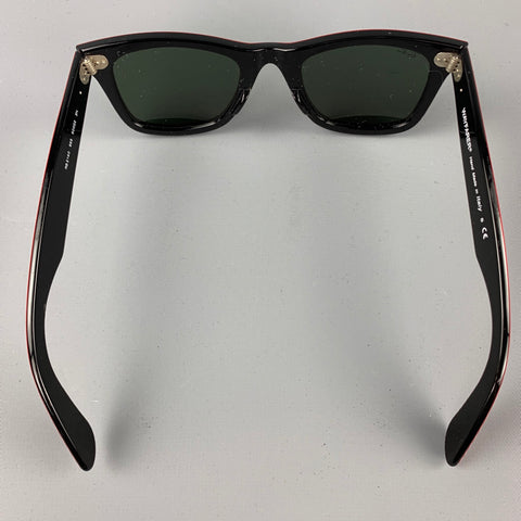 Vintage RAY-BAN Red Acetate Wayfarer Sunglasses