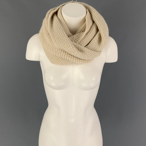 OEUF Cream Knitted Baby Alpaca Circle Infinty Scarf