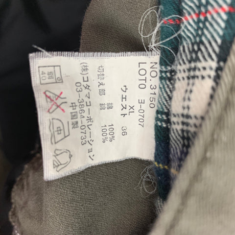 EXPLOSION Taille XL Pantalon décontracté en coton patchwork olive