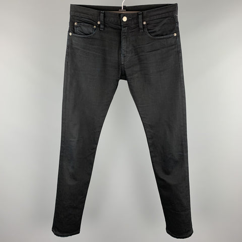 SIMON SPURR Size 29 Black Denim Zip Fly Jeans