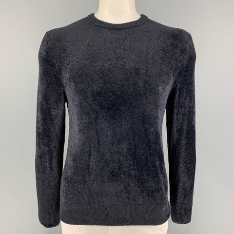CMMN SWND Size L Midnight Blue Textured Polyamide Sweater