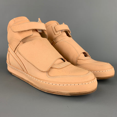 HENDER SCHEME MIP-06 Taille 10.5 Baskets montantes en cuir Vachetta naturel