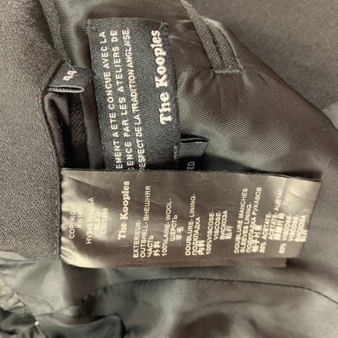 THE KOOPLES Size 34 Size Black Wool Single Breasted Sport Coat