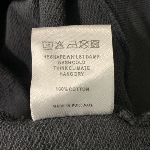 ATF Size L Charcoal White Color Block Cotton Crew-Neck Sweatshirt