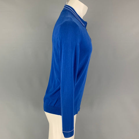 BOSS by HUGO BOSS Size M Blue Cotton Pullover