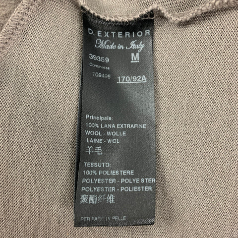 D.EXTERIOR Size M Taupe Wool Two Tone Casual Top