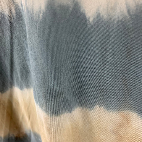 SONG FOR THE MUTE Size L Brown Multi-Color Tie Dye Cotton Crew-Neck T-shirt