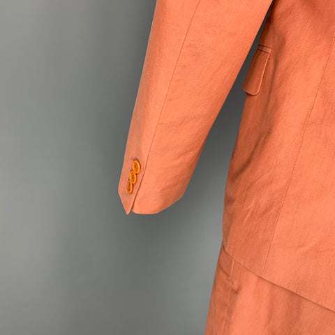 HELMUT LANG Size 38 Coral Cotton Notch Lapel Sport Coat
