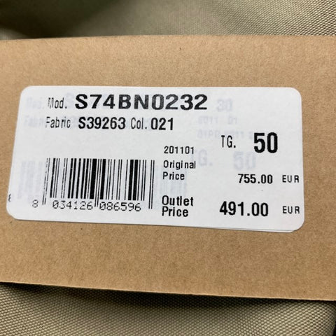 DSQUARED2 Pecho 40 Abrigo deportivo caqui de algodón liso con solapa de muesca