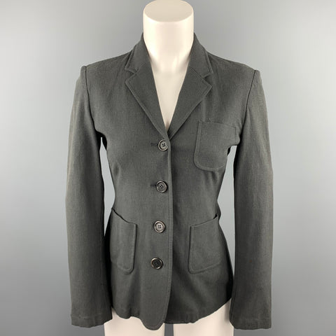 GIANFRANCO FERRE Taille 6 Blazer à revers cranté ardoise