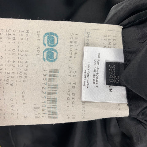 CALVIN KLEIN COLLECTION Size 40 Black Wool Tuxedo Suit