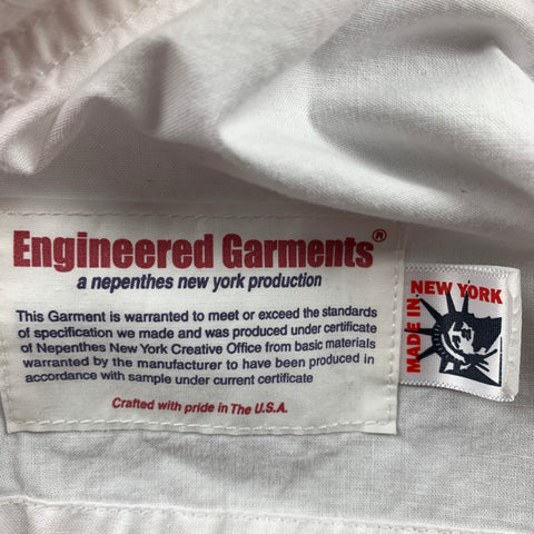ENGINEERED GARMENTS Size M White Cotton Long Sleeve Shirt