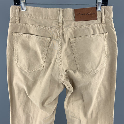 RALPH LAUREN Size 29 Beige Cotton Casual Pants