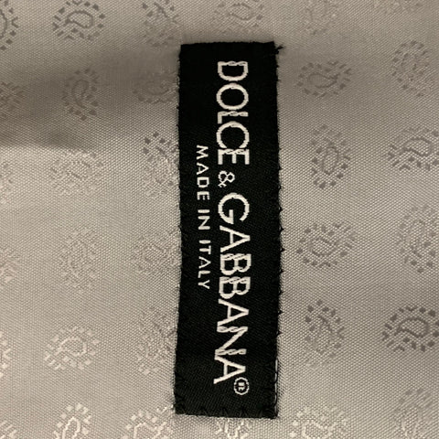 DOLCE &amp; GABBANA Chaleco de lana y seda gris claro con botones lisos Talla 38
