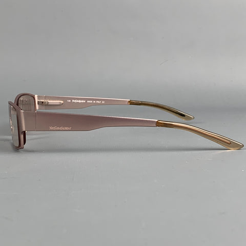 YVES SAINT LAURENT Pink Metal Tinted Frames
