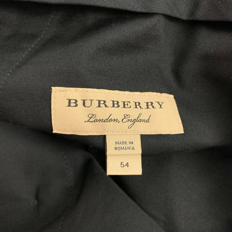 BURBERRY Size 38 Green Navy Blackwatch Plaid Wool Zip Fly Dress Pants